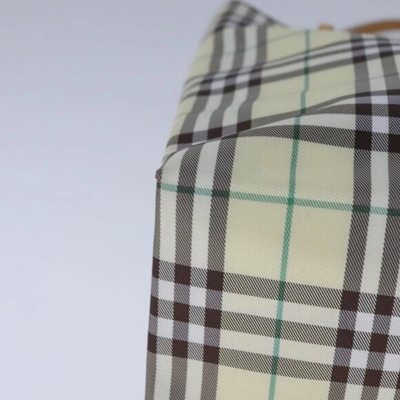 BURBERRY Nova Check Hand Bag Nylon Yellow Auth ti2489 - Picture 4 of 16